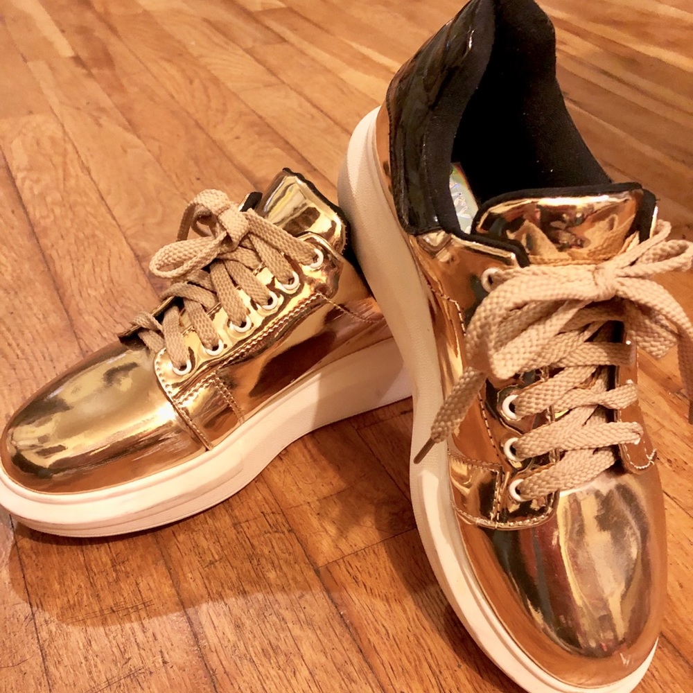 ASOS Gold Sneakers